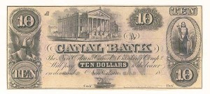 $10 Canal Bank - Obsolete Banknote - Paper Money - SOLD